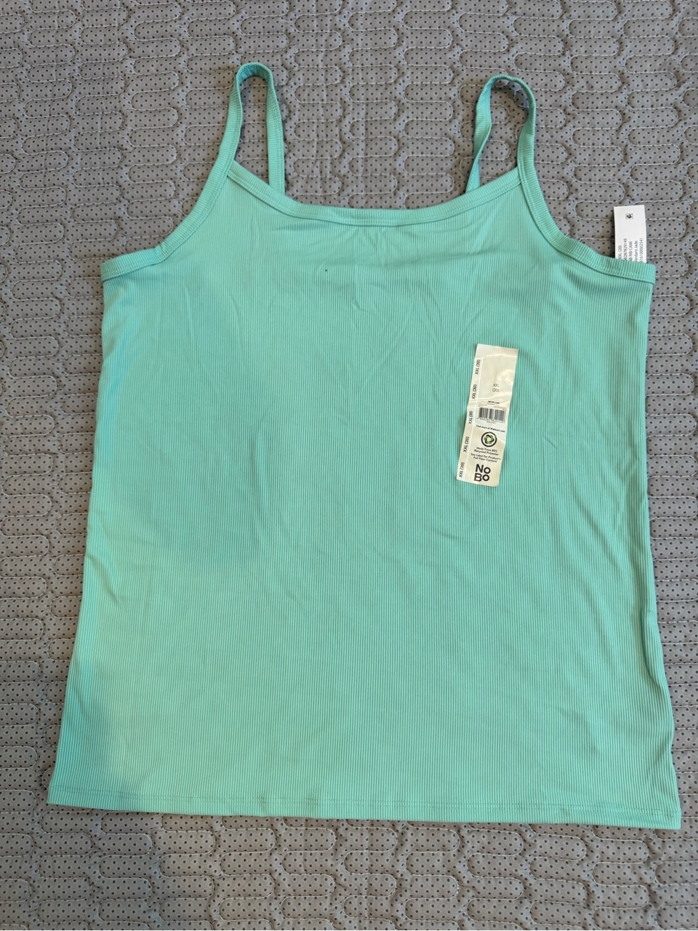 NOBO Mint Ribbed Cami Tank Top
